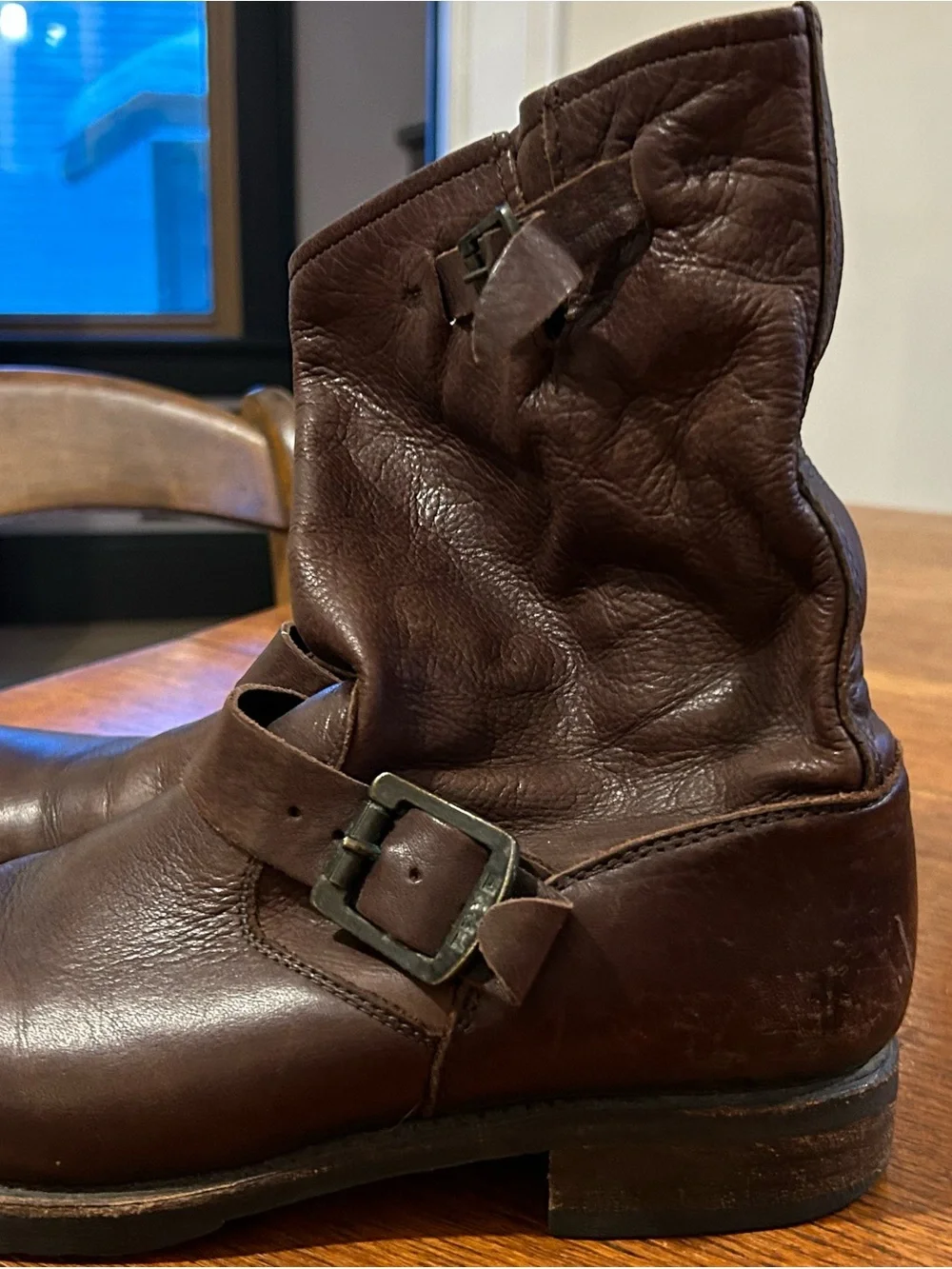 Brown Women’s Leather Boots - Unbranded